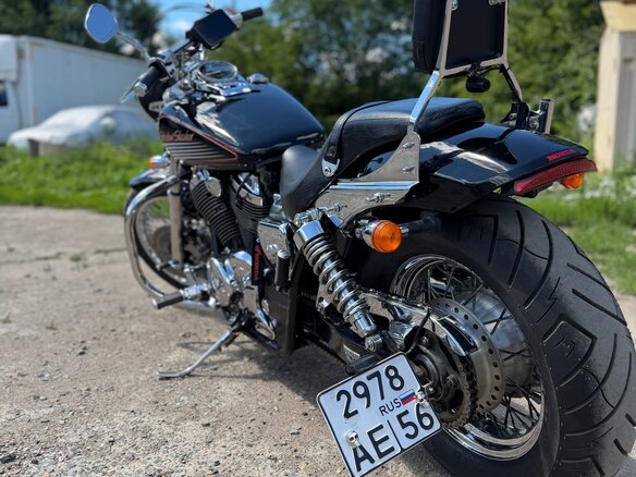 2001 Honda Shadow 750, чёрный, 530000 рублей - вид 3