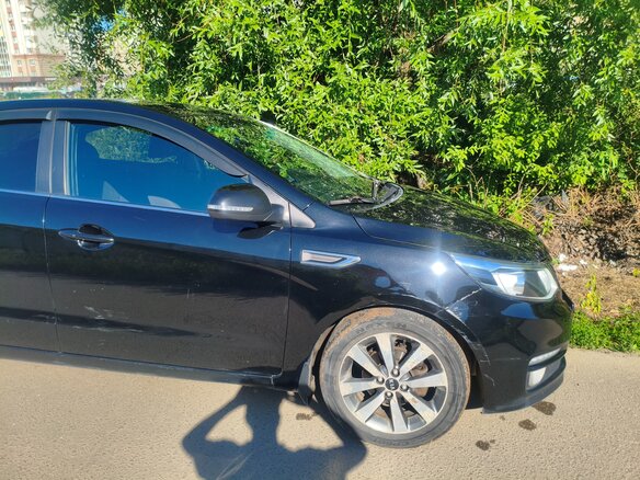 2015 Kia Rio III Рестайлинг, чёрный, 1100000 рублей - вид 7