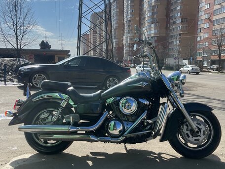 2003 Kawasaki VN1600 Vulcan, чёрный, 400000 рублей, вид 4