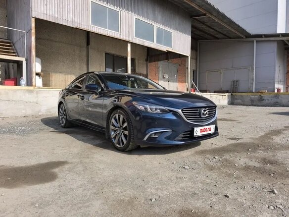 2017 Mazda 6 III (GJ) Рестайлинг, синий, 1880000 рублей - вид 4