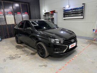 2017 Lada (ВАЗ) Vesta I, чёрный, 736000 рублей, вид 2