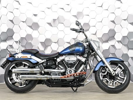 2018 Harley-Davidson Fat Boy, синий, 1757000 рублей, вид 3