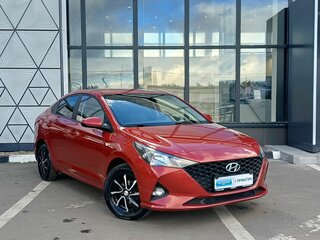 2021 Hyundai Solaris II Рестайлинг, красный, 1599000 рублей, вид 3