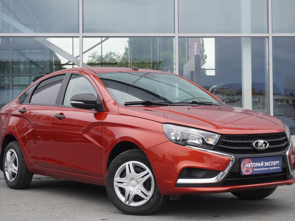 2021 Lada (ВАЗ) Vesta I, красный, 1009000 рублей - вид 2