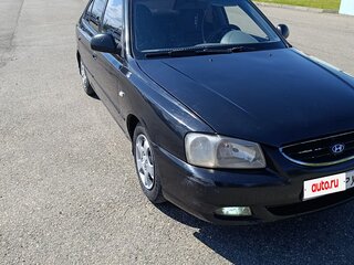 2008 Hyundai Accent ТагАЗ II, чёрный, 360000 рублей, вид 3