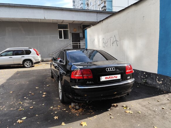 2008 Audi A8 II (D3) Рестайлинг 2, чёрный - вид 4