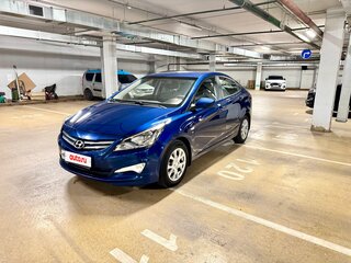 2015 Hyundai Solaris I Рестайлинг, синий, 980000 рублей, вид 1