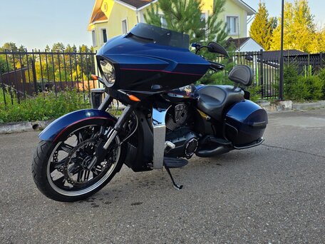 2014 Victory Cross Country, синий, 1290000 рублей, вид 5