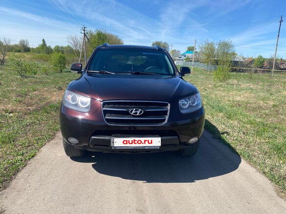 2008 Hyundai Santa Fe II, фиолетовый, 890000 рублей - вид 2