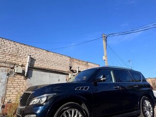 2016 Infiniti QX80 I Рестайлинг, синий, 2549000 рублей, вид 2