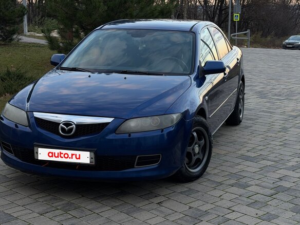 2006 Mazda 6 I (GG) Рестайлинг, синий, 350000 рублей