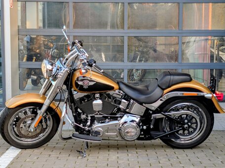 2016 Harley-Davidson Fat Boy, жёлтый, 1690000 рублей, вид 3
