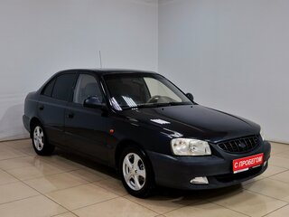 2008 Hyundai Accent ТагАЗ II, чёрный, 330000 рублей, вид 3