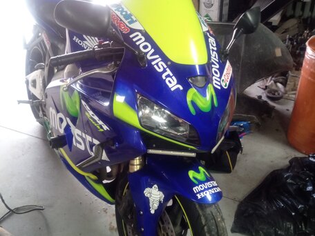 2007 Honda CBR 600RR, синий, 750000 рублей, вид 1