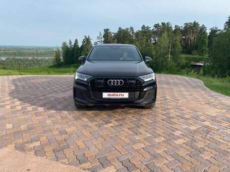 2022 Audi Q7 45 TDI II (4M) Рестайлинг, чёрный, 9150000 рублей, вид 3