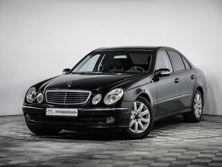 2002 Mercedes-Benz E-Класс 240 III (W211, S211), чёрный, 557777 рублей, вид 1