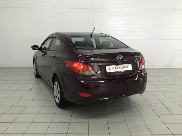 2014 Hyundai Solaris I, фиолетовый, 940000 рублей - вид 7