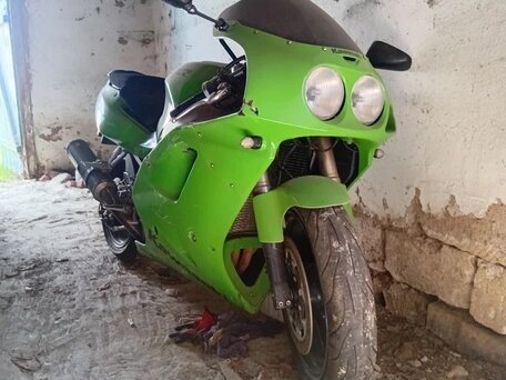 1996 Kawasaki ZXR 750, зелёный, 200000 рублей, вид 2