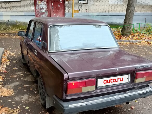 2008 Lada (ВАЗ) 2107, пурпурный, 95000 рублей - вид 2