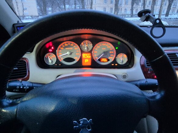 2006 Peugeot 607 I Рестайлинг, чёрный - вид 7