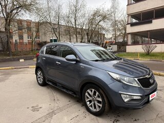 2014 Kia Sportage III Рестайлинг, синий, 1450000 рублей, вид 4