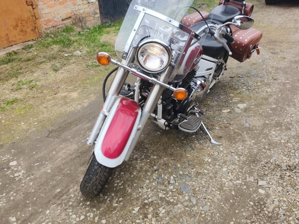 2001 Yamaha XVS400 Drag Star, белый, 350000 рублей