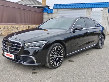 2021 Mercedes-Benz S-Класс 450 Long 4MATIC VII (W223), чёрный, 9850000 рублей, вид 2