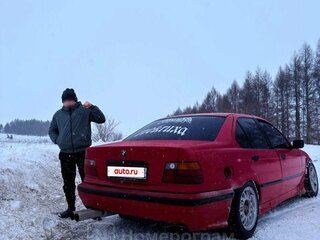 1991 BMW 3 серии 318i III (E36), красный, 370000 рублей, вид 3