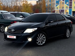 2012 Toyota Corolla X (E140, E150) Рестайлинг, чёрный, 1470000 рублей, вид 3