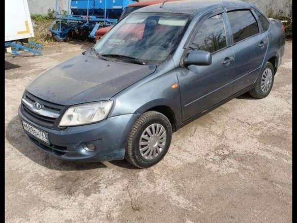 2013 Lada (ВАЗ) Granta I, серый, 180000 рублей - вид 3