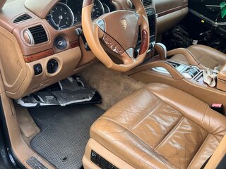 2003 Porsche Cayenne Turbo I (955), чёрный, 650000 рублей, вид 4
