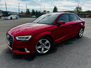 2018 Audi A3 III (8V) Рестайлинг, красный, 1525667 рублей, вид 3