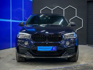 2019 BMW X6 40d II (F16), синий, 6100000 рублей, вид 4