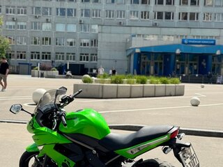 2011 Kawasaki ER-6F (Ninja 650R), зелёный, 415000 рублей, вид 2