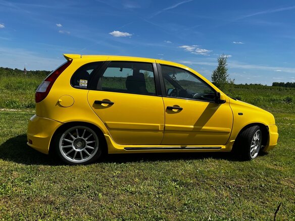2010 Lada (ВАЗ) Kalina Sport I, жёлтый, 350000 рублей - вид 1