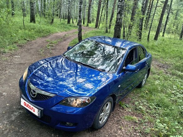 2008 Mazda 3 I (BK) Рестайлинг, синий, 570000 рублей - вид 1