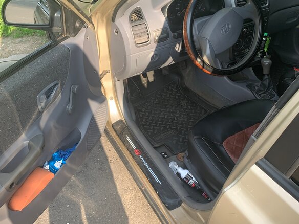 2006 Hyundai Accent ТагАЗ II, бежевый, 230000 рублей - вид 3