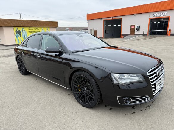 2012 Audi A8 Long III (D4), чёрный, 1800000 рублей - вид 4