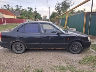 2004 Hyundai Accent II Рестайлинг, чёрный, 130000 рублей, вид 2