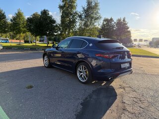2021 Alfa Romeo Stelvio I Рестайлинг, синий, 3600000 рублей, вид 3