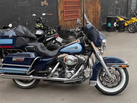 2002 Harley-Davidson Electra Glide, синий, 595000 рублей, вид 1
