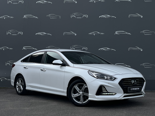 2018 Hyundai Sonata VII (LF) Рестайлинг, белый, 1623800 рублей, вид 3