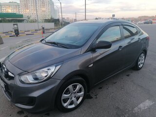 2012 Hyundai Solaris I, чёрный, 750000 рублей, вид 1