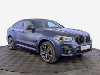 2021 BMW X4 20i II (G02), синий, 4895000 рублей, вид 3