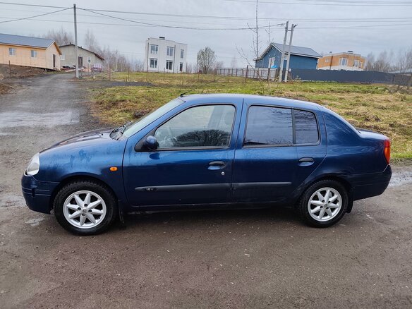 2001 Renault Clio II, синий, 250000 рублей - вид 4