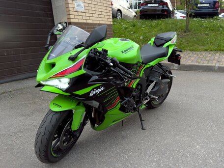 2024 Kawasaki ZX-6 Ninja, зелёный, 1350000 рублей, вид 2