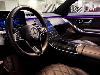 2021 Mercedes-Benz S-Класс 450 Long 4MATIC VII (W223), чёрный, 9099999 рублей, вид 4