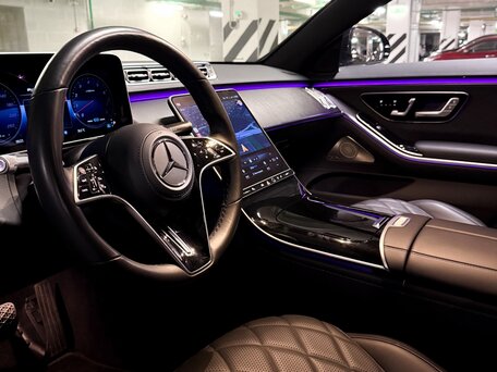 2021 Mercedes-Benz S-Класс 450 Long 4MATIC VII (W223), чёрный, 8999999 рублей, вид 4