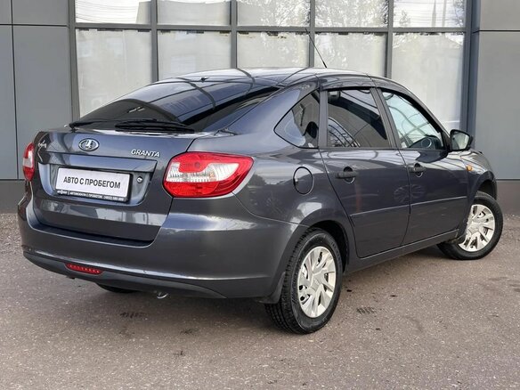 2016 Lada (ВАЗ) Granta I, серый, 570000 рублей - вид 5