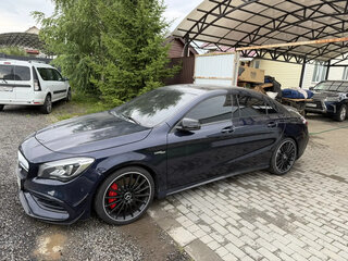 2016 Mercedes-Benz CLA AMG 45 AMG I (C117, X117) Рестайлинг, синий, 3250000 рублей, вид 2
